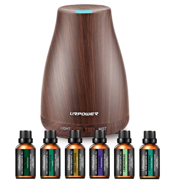 Gambar URPOWER Classical Essential Oil Diffuser with 6 Bottles 100% Pure Esse dari PATRA ID undefined Tokopedia