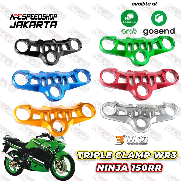 Gambar Paket Stang WR3 33mm - Triple Clamp Segitiga - Gas Spontan Switch Domino Ninja 150 RR R KRR SS KR - Segitiga WR3 dari Arcspeedshop Jakarta undefined Tokopedia