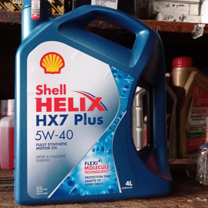 Gambar oli Shell helix HX7 5W-40 100% asli fully synthetic SN plus 4 liter dari eka jaya otista undefined Tokopedia