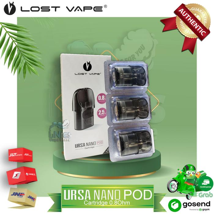 Gambar CARTRIDGE LOST VAPE URSA NANO 0.8 Ohm Pod Katrid AUTHENTIC by LOSTVAPE dari uNics VapeStore undefined Tokopedia
