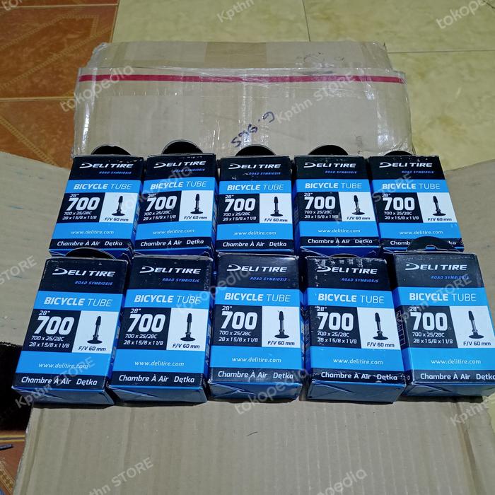 Ban dalam 700c x 25/28 60mm deli tire sepeda Road bike Fixie di Kpthn Store  Tokopedia