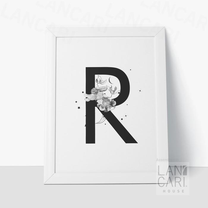 Gambar Inisial Frame R Dekorasi Nama Wedding Name Sign Flowers Hiasan Bingkai - Putih dari LANCARI Kota Administrasi Jakarta Pusat Tokopedia