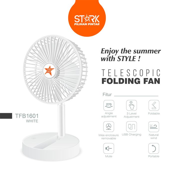 Gambar STARK Desk Fan / Kipas Angin Meja - Putih dari STARK Indonesia undefined Tokopedia