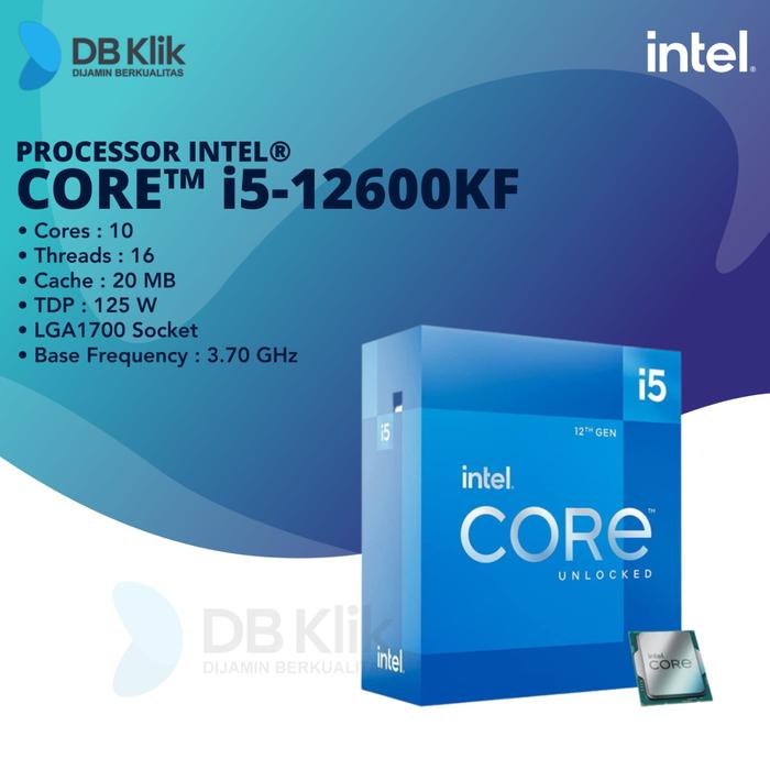 Processor Intel Core I5-12600KF Box 3.7GHz LGA1700 - Intel I5 12600KF