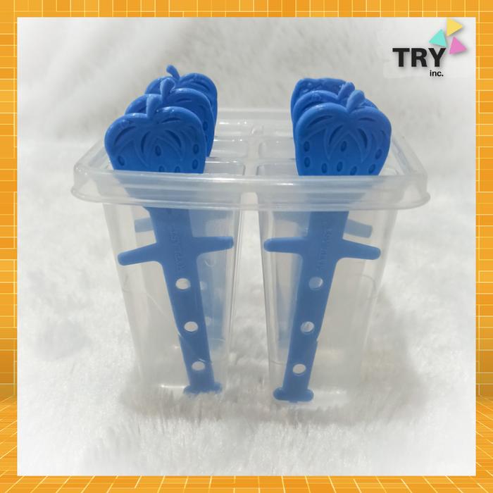 Gambar Cetakan Es Lilin Es Stik Tempat cetakan Es Krim Jelly bahan Plastik - Biru dari TRY INC STORE undefined Tokopedia
