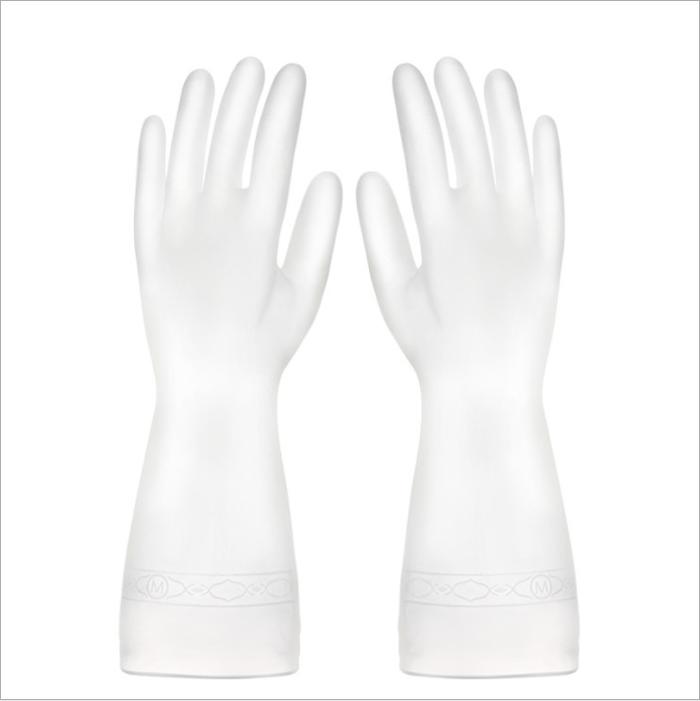 Gambar Sarung Tangan Cuci Piring Karet Latex Rubber Gloves Anti Air - Polos, M dari Licio Store undefined Tokopedia