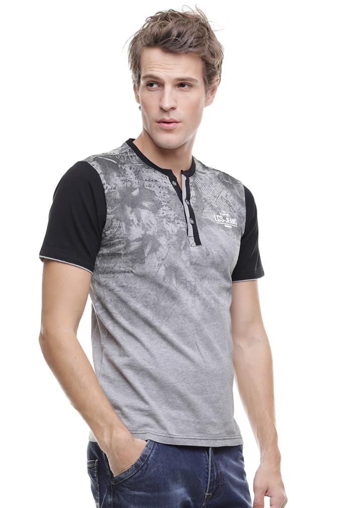Gambar LGS - Kaos Henley - Abu - Slim Fit - JTS.321.M2215F.21.C - M dari LGSgeneration undefined Tokopedia