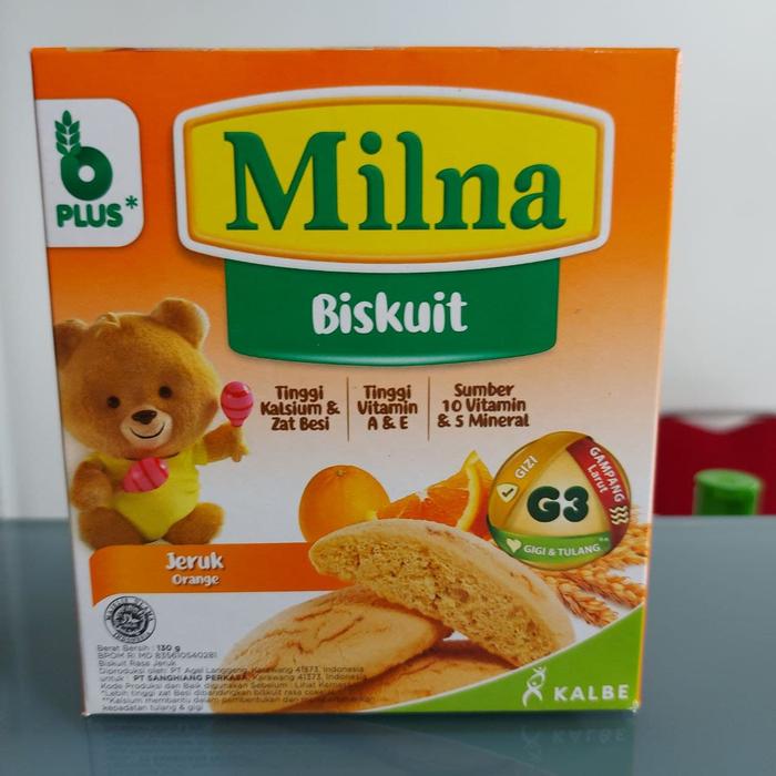 Gambar MILNA BISKUIT BAYI 6+ 130g / UNTUK 6 BULAN KEATAS - Jeruk dari mamortishop undefined Tokopedia