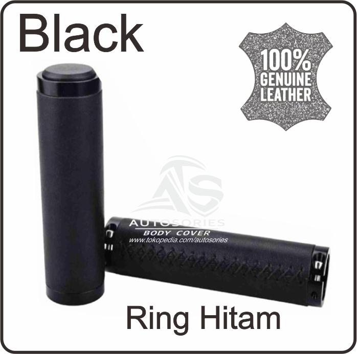 Gambar Handgrip Sepeda Kulit Asli ATS - Universal - Black RingHitam dari Autosories undefined Tokopedia