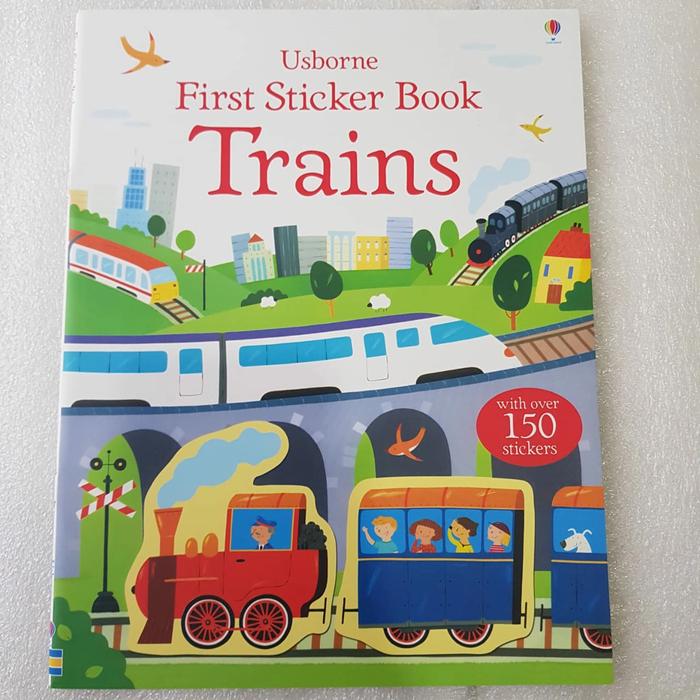 Gambar Usborne my first sticker book buku - Trains dari toko buku inggris anak undefined Tokopedia