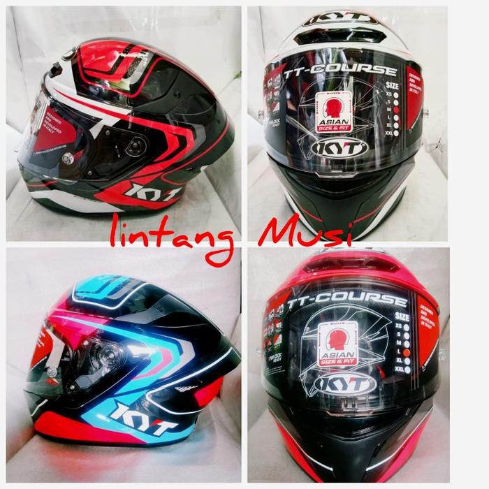 Jual KYT TTC OVERTECH BLACK/RED BLACK/FUXIA black orange, L