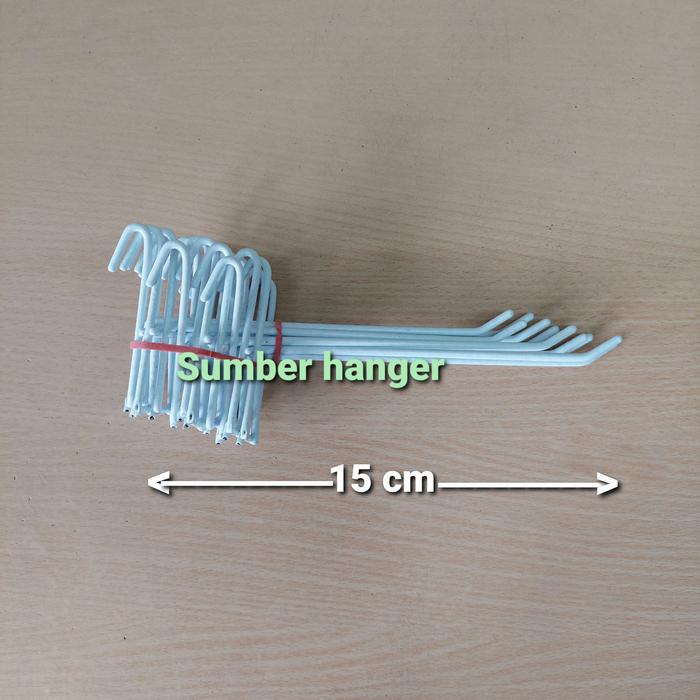 Gambar hook ram putih 15cm / kaitan ram / cantolan aksesoris dari SUMBER HANGER undefined Tokopedia