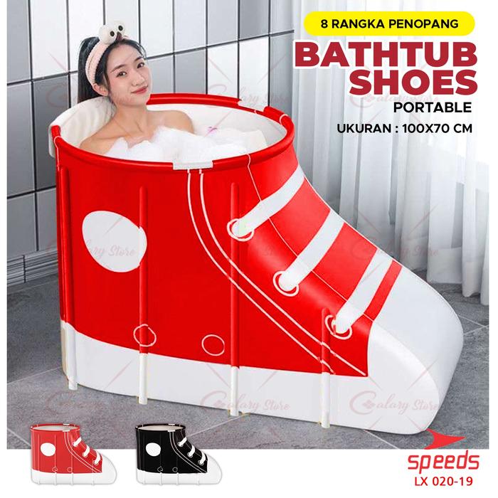 Gambar SPEEDS Folding Bathub Bak Mandi Anak Dewasa Lipat Air Hangat SPA Portable 020-19 - 020-19A Merah dari Calary Toys undefined Tokopedia