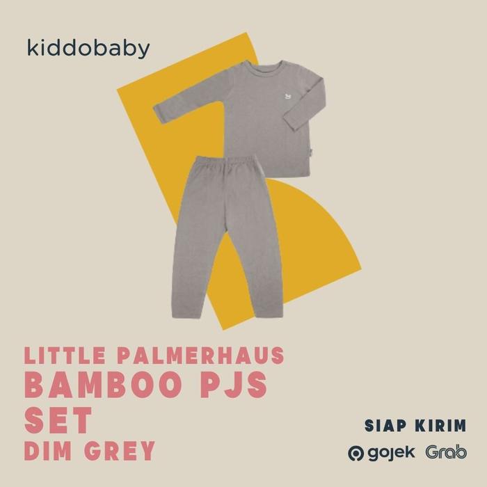 Gambar Little Palmerhaus Bamboo PJS Set | Baju Tidur Anak - Dim Grey, 1years dari Kiddobabystore undefined Tokopedia