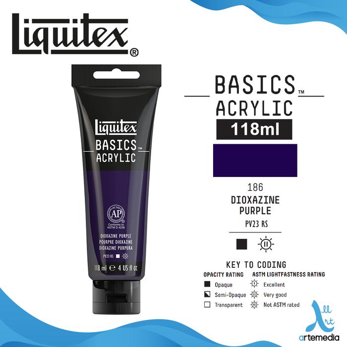 Gambar Liquitex Basics Acrylic Paint Color 118ml Cat Akrilik - 01 - DIOXAZINE PURPL dari Artemedia_NEW undefined Tokopedia