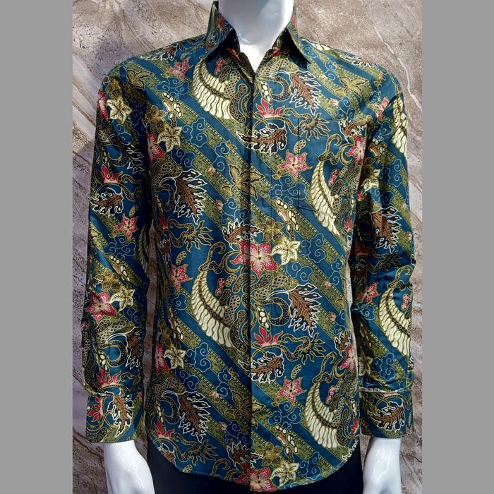 Gambar BATIK PRIA SLIMFIT PREMIUM ADHIKARYA LENGAN PANJANG SEBA Batik - ADHIKARYA PNJ, M dari Tokokengo undefined Tokopedia