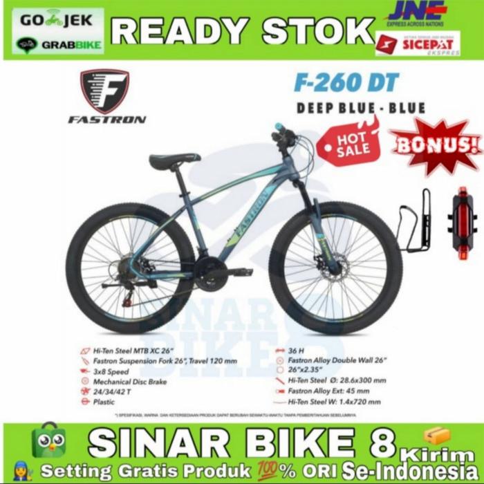 Gambar Sepeda Gunung 24 26 27.5 Inch FASTRON F-260 DT 3 x 7 Speed , Rem Disc - Deepblue - Blue, 26 Inch dari Toko Sepeda Sinar Bike 8 undefined Tokopedia