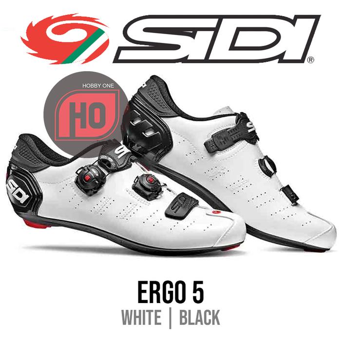 Promo SIDI ERGO WHITE BLACK Sepatu Cleat Road Bike 38 di Hobby One  Specialty Tokopedia