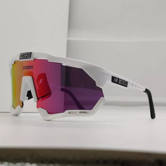 Gambar Kacamata Olahraga Sepeda SCICON Photochromic 3 Lens Sport Not POC 100% - White Fire, Reguler dari Rotes undefined Tokopedia