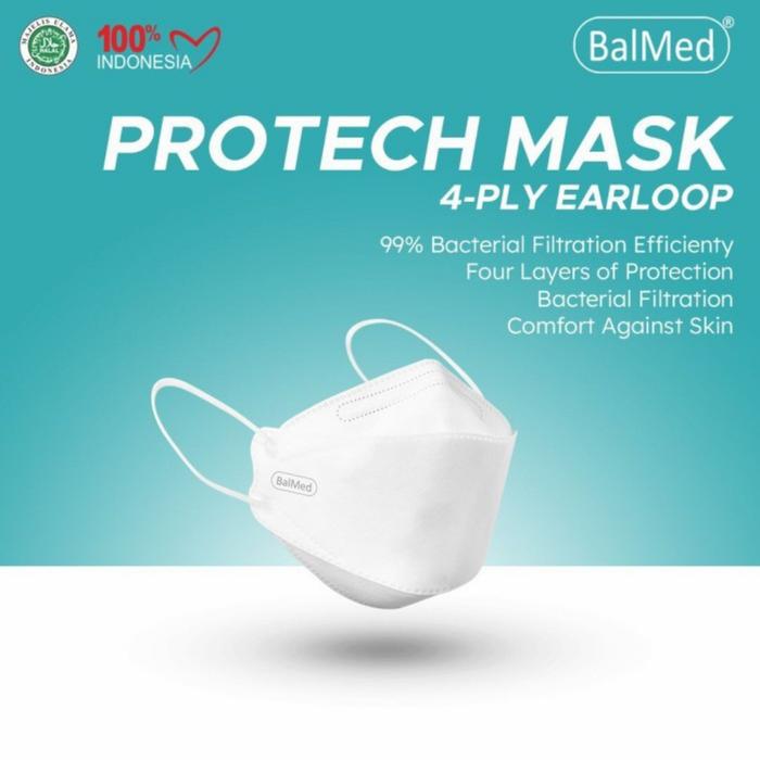 Gambar Masker Balmed KF94 4ply Medical Mask 4 ply isi 20 - Putih dari JC21 Official Shop undefined Tokopedia