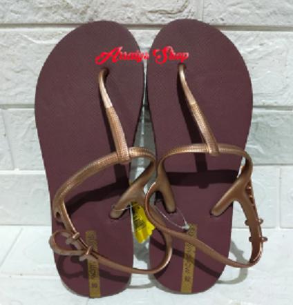 Gambar Sun Swallow Rider Sandal Jepit Wanita Tali Belakang Ladies travel - Rdr Cokelat 10 dari Arraiys undefined Tokopedia
