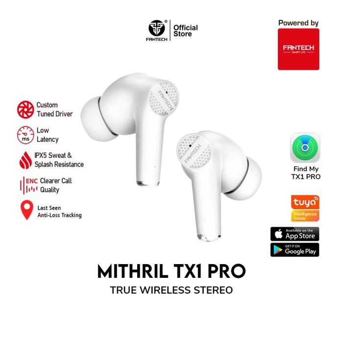 Gambar Fantech MITHRIL TX-1 / TX1 - TWS Wireless Earphone Bluetooth 5.0 - TX1-PRO PUTIH dari SuperstoreComputindo undefined Tokopedia