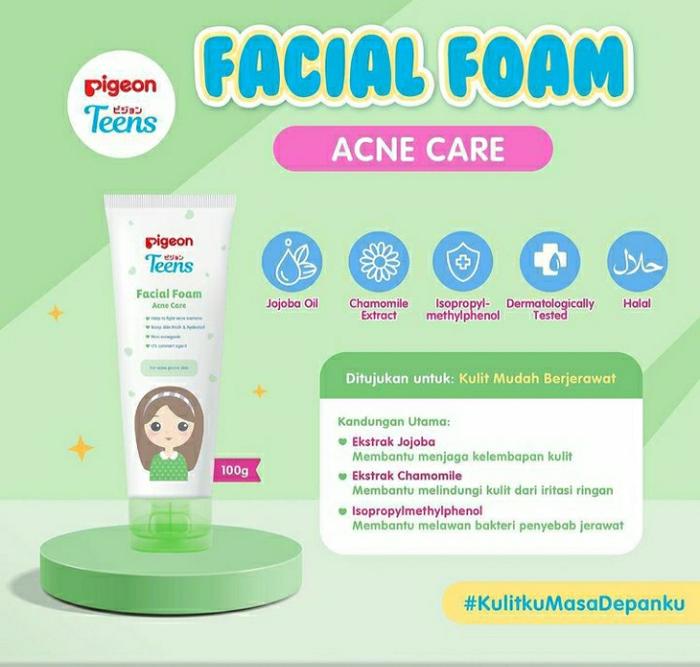 Gambar PIGEON Teens Facial Foam 40g 100g - Allskin 100g dari Jungle Babyshop TOKOPEDIA undefined Tokopedia