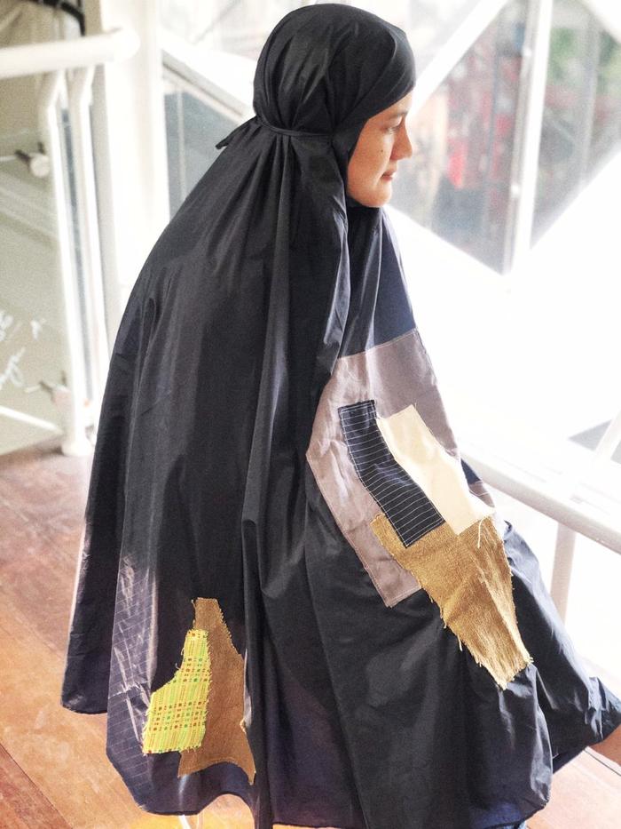 Gambar Patchwork Recycle Mukena - Navy dari LEKAT DI HATI undefined Tokopedia