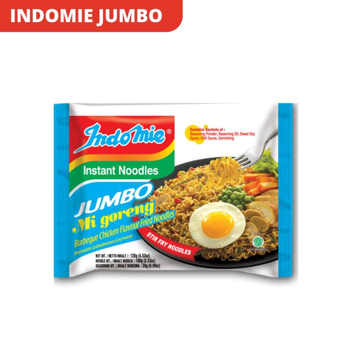Gambar Indomie Goreng Jumbo 128gr - Mie Instan Praktis Jumbo Aneka Rasa - SPESIAL dari HW Swalayan undefined 3 Tokopedia