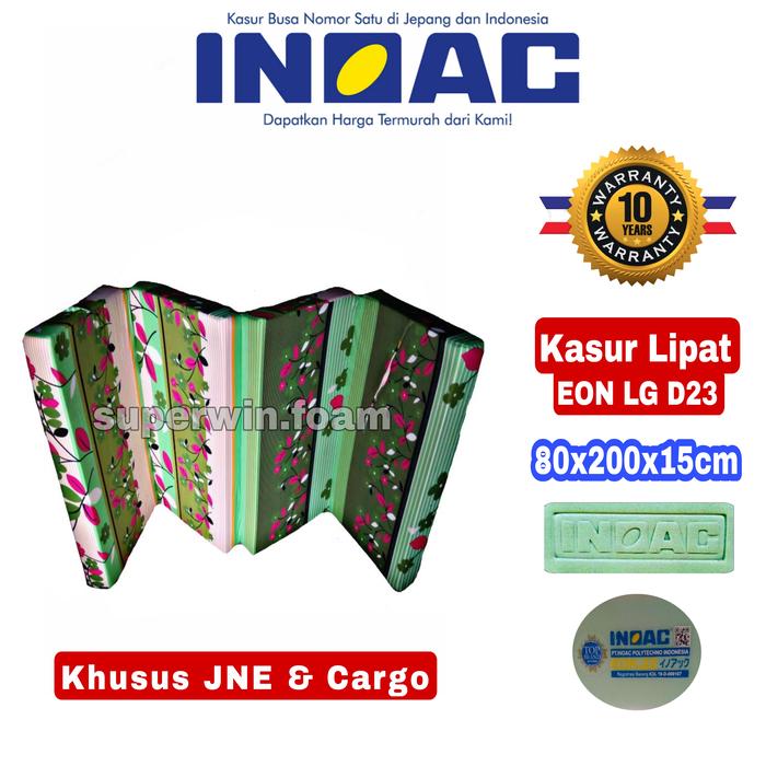 Gambar Kasur Lipat Busa INOAC tebal 15 - 20cm EON LG D23 original Garansi 10t - 80x200, 15cm dari Superwin Foam undefined Tokopedia