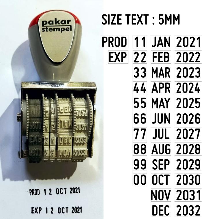 Gambar Jual Stempel EXP Date Stempel Kode Produksi TGL/BLN/THN Kadaluarsa - 5 dari BAHAN STEMPEL MALANG undefined Tokopedia