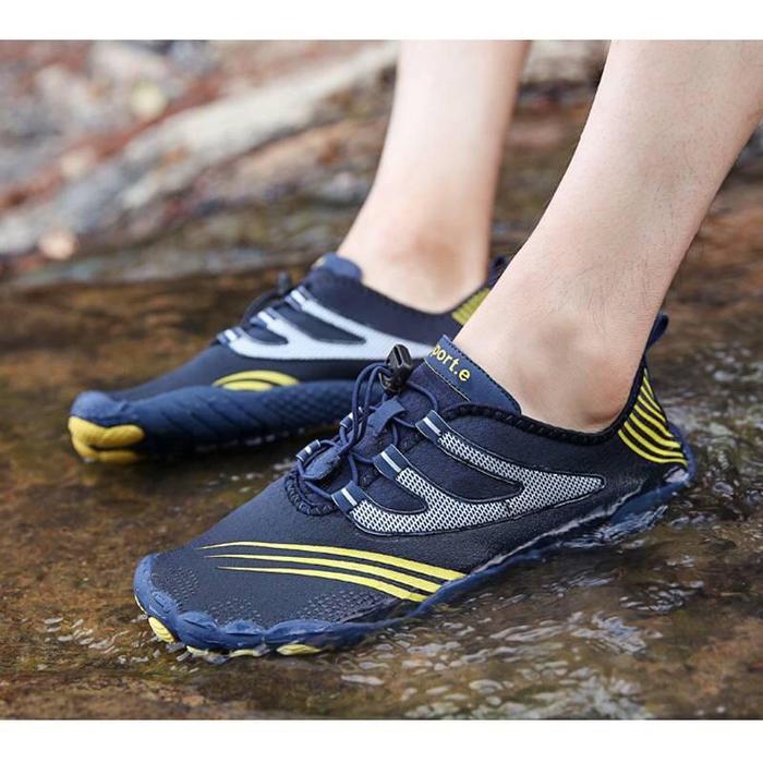 Gambar SEPATU SPORT SEPEDA RAFTING SEPATU GUNUNG SEPATU HIKING - A088 NAVYKUNING, 44 dari Kansacollection_NEW undefined Tokopedia