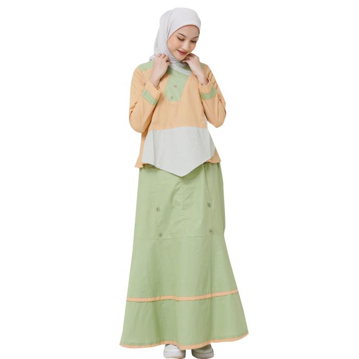 Gambar Lunan GO Setelan Rok Katun Premium Kode LG 738 - Hijau, L dari lunangoofficial undefined Tokopedia