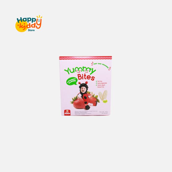 Gambar Yummy Bites Rice Crackers Strawberry Box 50g dari Happy Kiddy Store LM undefined Tokopedia