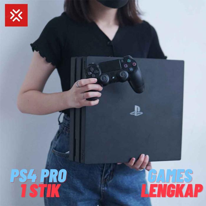 Gambar PS4 Pro 1 TB Console Bonus Games - Garansi Resmi Sony Indonesia - 1 STIK, GAMES CAMPUR dari Kyuuden Games Indonesia undefined Tokopedia