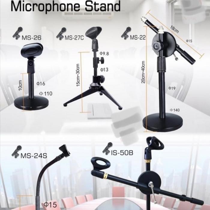 Gambar Stand Microphone VPK ORIGINAL - MS-26 dari TRANMAKMUR AUDIO undefined Tokopedia