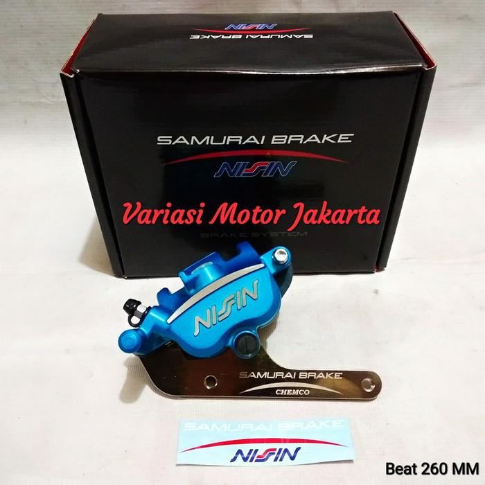 Gambar Kaliper Nissin Samurai Beat - Vario 125 260 MM - Biru dari Variasi Motor Jakarta undefined Tokopedia