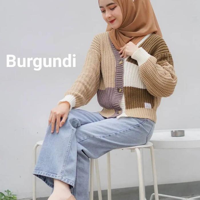Gambar VY Cardigan rajut hazzel combo 091 dari Vyfashion undefined 5 Tokopedia