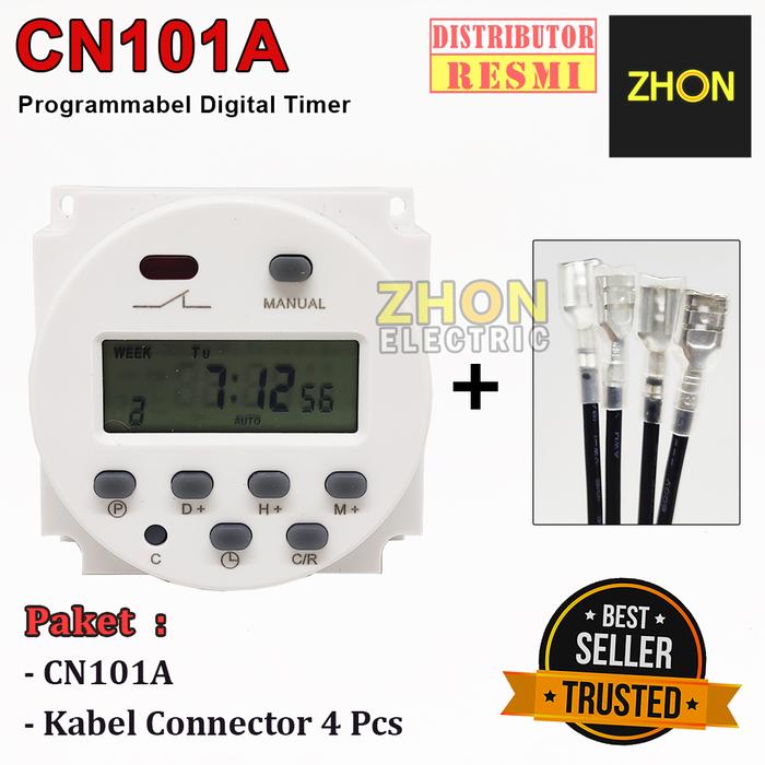 Jual TIMER SWITCH DIGITAL CN101A TIME DELAY RELAY 12V DC - CN101A+CABEL ...