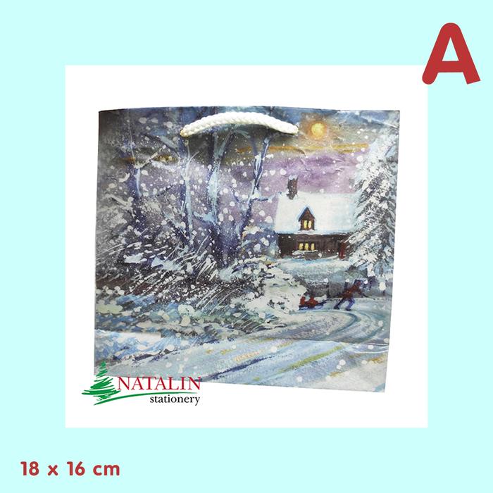 Gambar Christmas Paper bag / Tas Kado+kartu Natal 18x16 cm / Xmas gift + card - A dari Natalin Stationery undefined Tokopedia