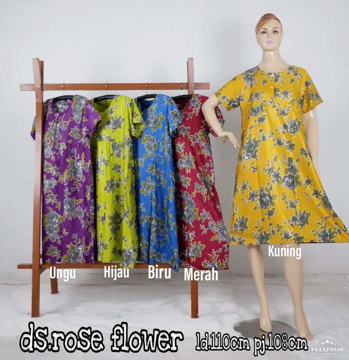 Gambar daster batik pantai - Orange dari ALFAUZI COLLECTION undefined Tokopedia