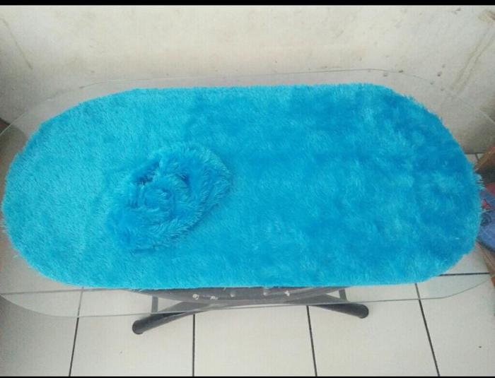 Gambar Taplak meja polos oval bahan rasfur - Biru dari RandyStore77 undefined Tokopedia