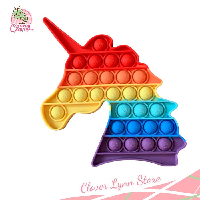 Gambar POP IT PASTEL BEE PREMIUM / popot tiktok bagus rainbow murah emboss - pre.Unicorn dari Clover Lynn Store undefined Tokopedia
