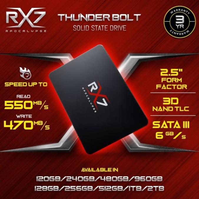 Gambar SSD RX7 120GB GARANSI RESMI 3TAHUN - 120GB dari ahmad group online undefined Tokopedia