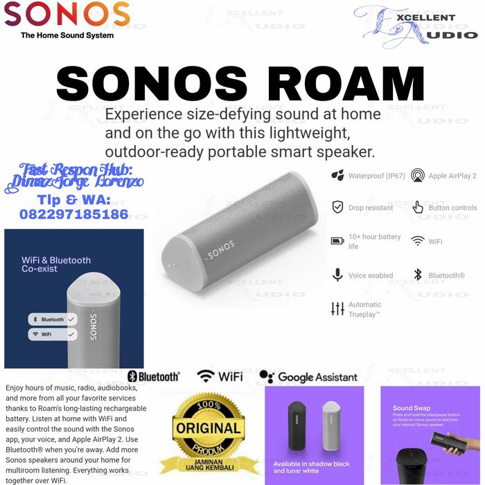 Jual Sonos Roam Smart Portable Active 