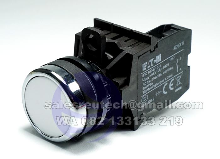 Gambar Eaton Moeller A22-RD-02 Push Button Putih - 1NO dari REUTECH undefined Tokopedia