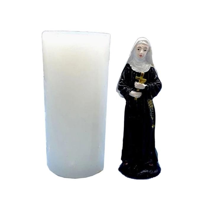 Gambar Cetakan Silikon Bunda Maria Virgin Mary Nun Silicone Mold - Nun dari Crazie Bakers Baking Tools undefined Tokopedia