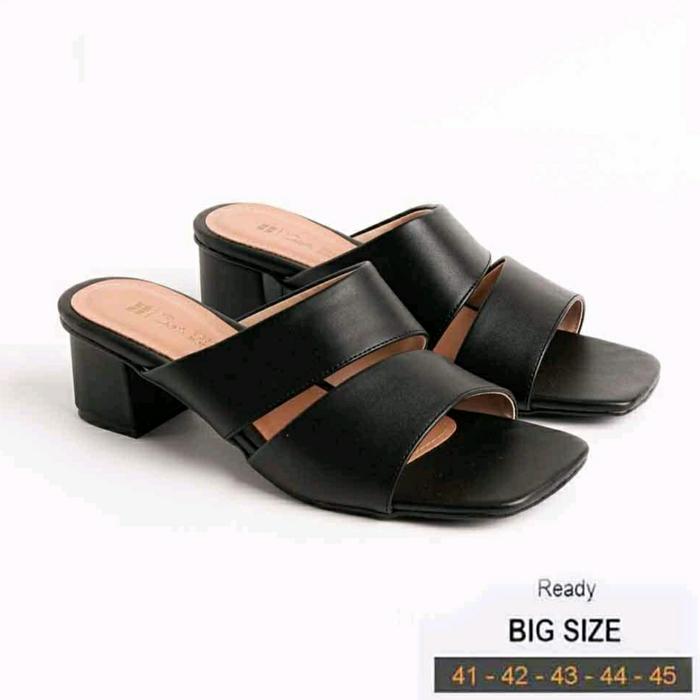 Gambar COD / Sepatu Heels Kulit Big Size 41-45 Slop MK JUMBO Bule Wanita, 41 dari ERA.Shoees undefined 5 Tokopedia