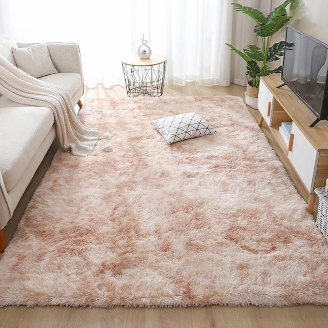 Gambar Karpet BULU OMBRE, karpet bulu import. Rugs fur, fluffy rugs - Cream dari Sulthana undefined Tokopedia