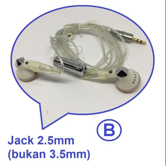 Gambar Earphone Headset Murah Jack 2.5mm - Tanpa Mic Tanpa Merk Headphone - Putih dari JJ Makmur Electronic undefined Tokopedia